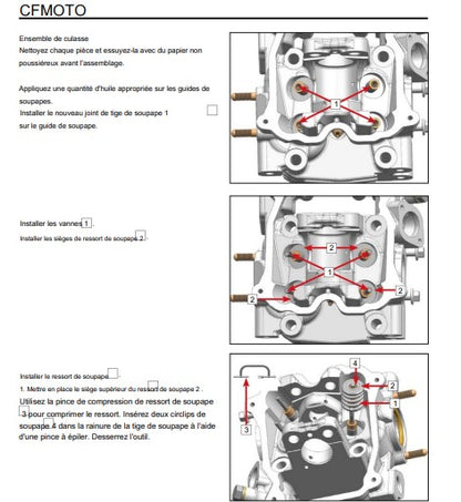 Manuel d'atelier CFMoto CF400 CF500 2024 français Docautomoto