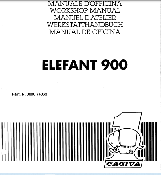 Manuel d'Atelier Cagiva 900 Elefant { Docautomoto