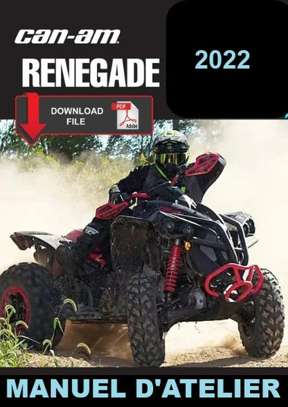 Manuel d'atelier Can-am Renegade 2022 français Docautomoto