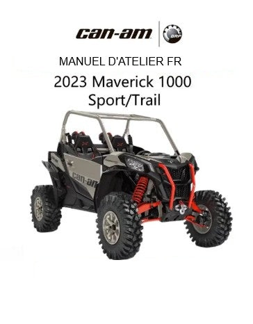 Manuel d'atelier CanAm Maverick Trail Sport 1000 2023 français Docautomoto