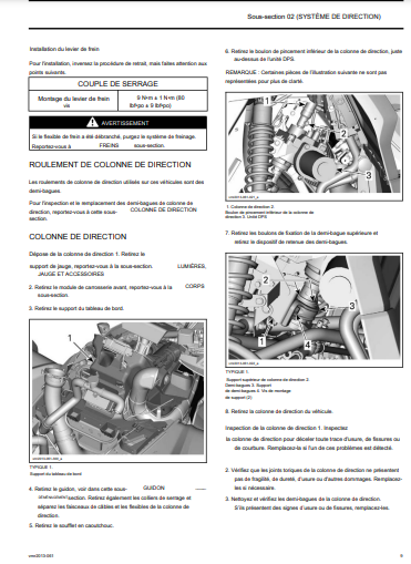 Manuel d'atelier CanAm Outlander 650 1000 2015 français Docautomoto