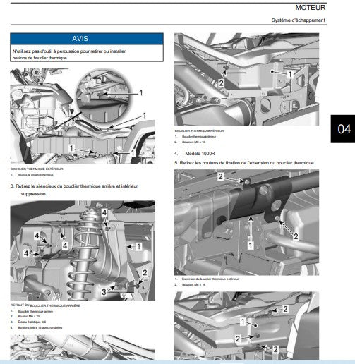 Manuel d'atelier CanAm Renegade 2023 français Docautomoto
