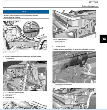 Manuel d'atelier CanAm Renegade 2023 français Docautomoto