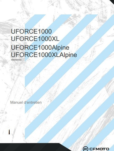Manuel d'atelier CFMoto Uforce 1000 2024 2025 français Docautomoto