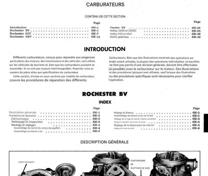 Manuel d'atelier Chevrolet Camaro Corvette Chevelle 1967 français { {{ Docautomoto }}