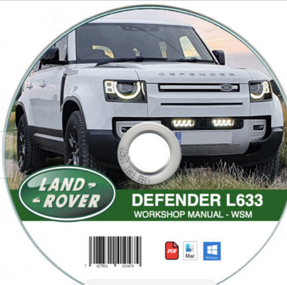 Manuel d'atelier Land Rover Defender 2020 L633 { {{ Docautomoto }}