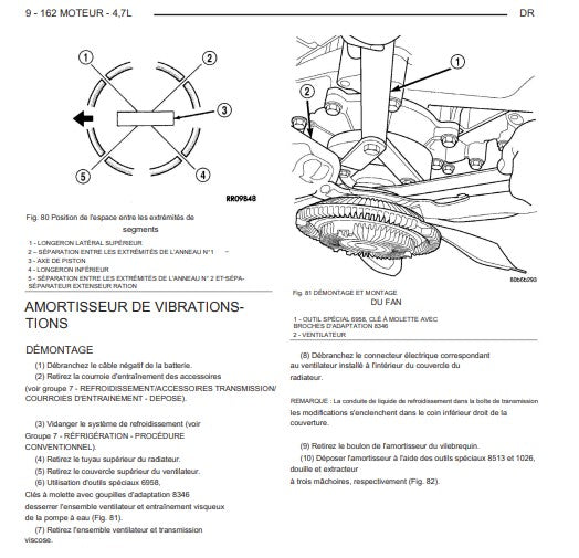 Manuel d'atelier Dodge RAM 2003 français Docautomoto