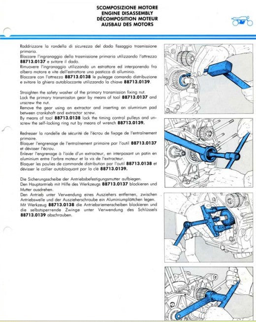 Manuel d'atelier Ducati 750 F1 Desmo 1986 Docautomoto
