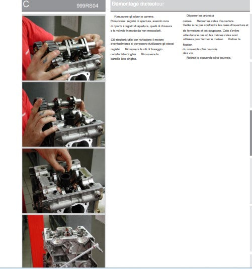 manuel d'atelier Ducati 999 RS04 français Docautomoto