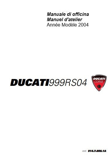 manuel d'atelier Ducati 999 RS04 français Docautomoto