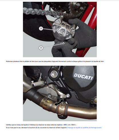 Manuel d'atelier Ducati Monster 1200 R 2016 français Docautomoto