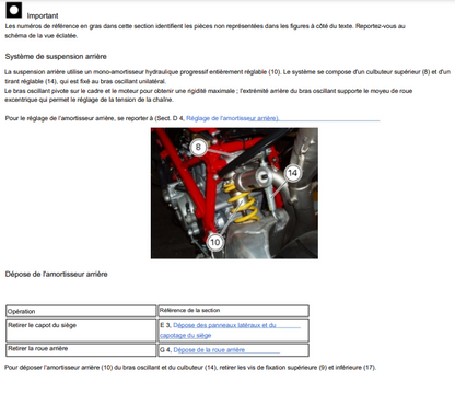 manuel d'atelier Ducati superbike 1098 S 2007 français Docautomoto