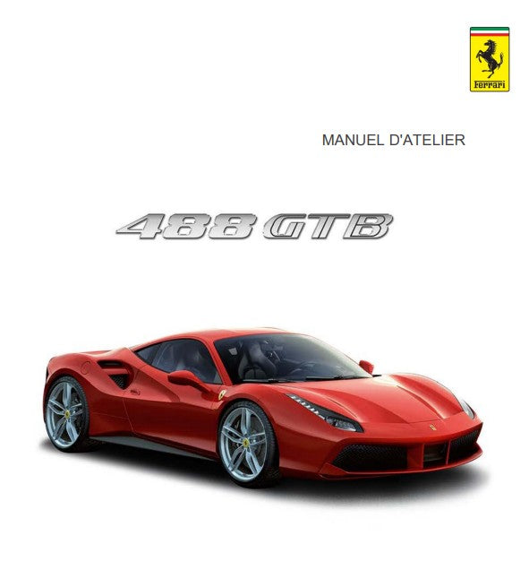 Manuel d'atelier Ferrari 488 GTB 2018 français Docautomoto