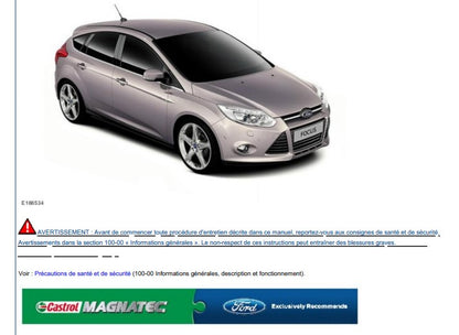 Manuel d'atelier Ford Focus TDCI Duratorq français { {{ Docautomoto }}