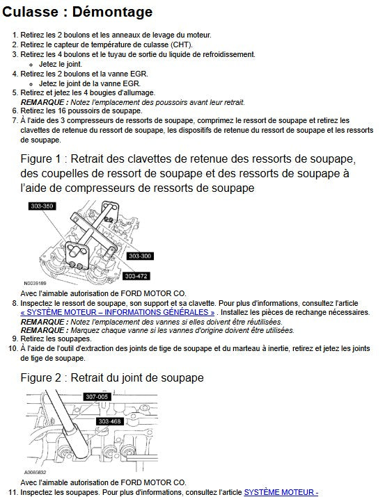 Manuel d'atelier Ford Ranger 2011 2015 français