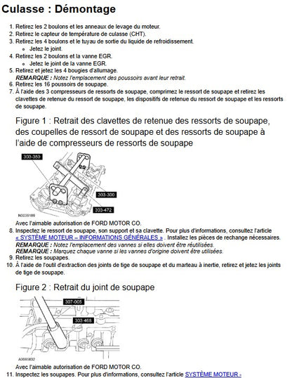 Manuel d'atelier Ford Ranger 2011 2015 français