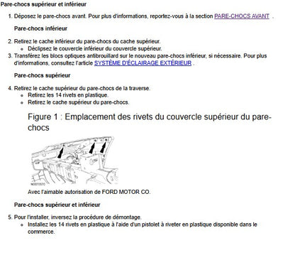 Manuel d'atelier Ford Ranger 2011 2015 français