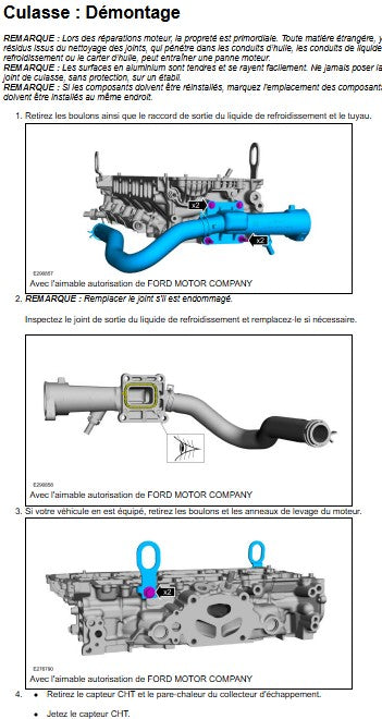 Manuel d'atelier Ford Ranger 2023 français Docautomoto