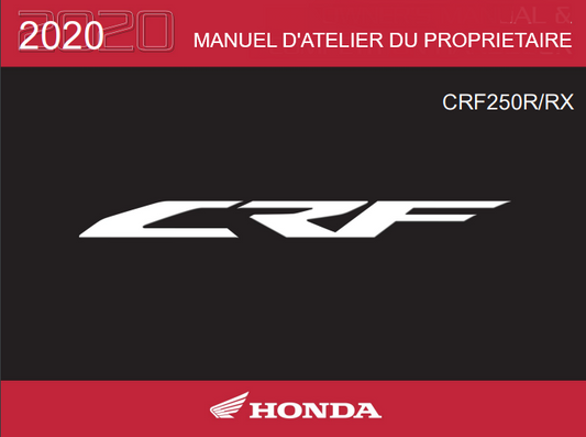 Manuel d'atelier Honda CRF 250 2020 français { {{ Docautomoto }}
