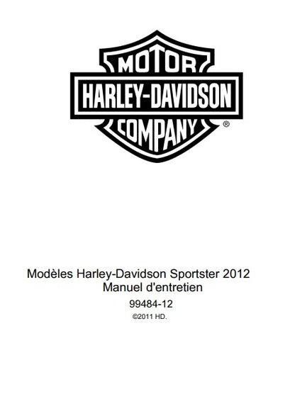 Manuel d'atelier Harley Davidson Sportster 2012 français Docautomoto