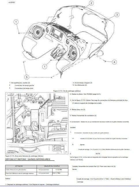 Manuel d'atelier Harley Davidson Touring 2021 français