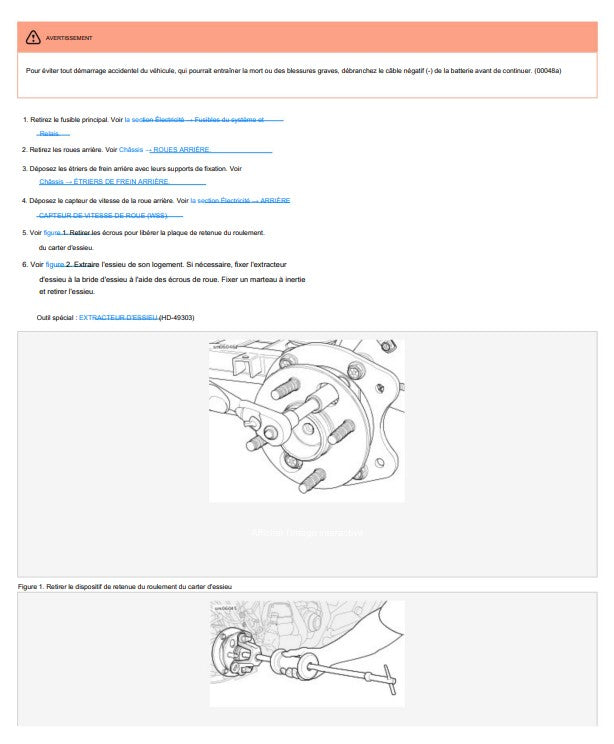 Manuel d'atelier Harley Davidson Trike 2019 français