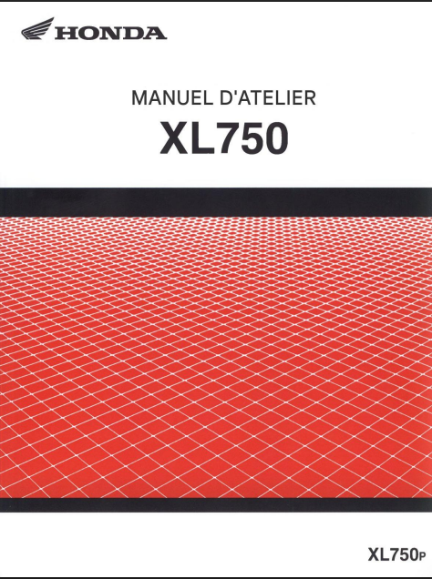 Manuel d'atelier Honda 750 Transalp 2023 français et anglais Docautomoto