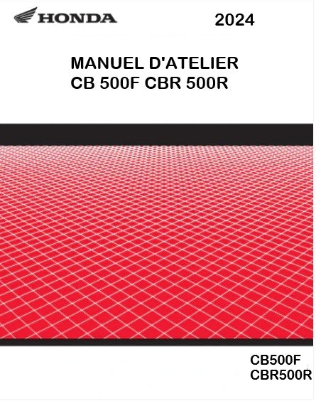 Manuel d'atelier Honda CB500F CBR500R 2024 français Docautomoto