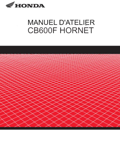Manuel d'atelier Honda CB 600 F Hornet 2004 { {{ Docautomoto }}