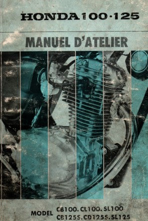 Manuel d'atelier Honda CB CL SL 125 1970 { {{ Docautomoto }}