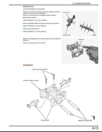 Manuel d'atelier Honda CBR 125 R 2007 français { {{ Docautomoto }}