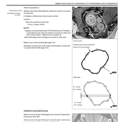 Manuel d'atelier Honda CBR650R 2022 français { {{ Docautomoto }}