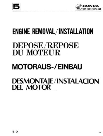 Manuel d'atelier Honda CBX 400 550 1982 français Docautomoto