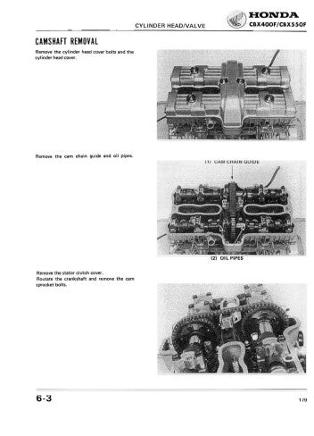 Manuel d'atelier Honda CBX 400 550 1982 français Docautomoto