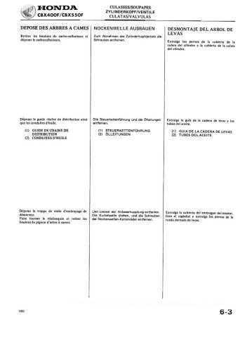Manuel d'atelier Honda CBX 400 550 1982 français Docautomoto