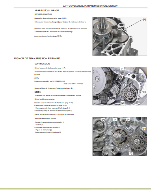 Manuel d'atelier Honda CRF 250 2025 français Docautomoto