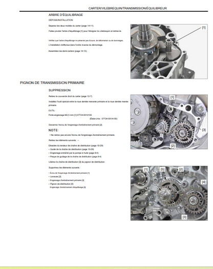 Manuel d'atelier Honda CRF 250 2025 français Docautomoto