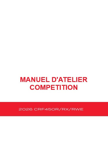 Manuel d'atelier Honda CRF 450 2026 français Docautomoto