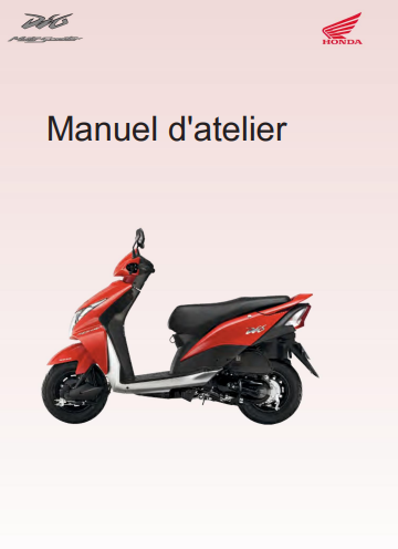 Manuel d'atelier Honda Dio 2013 français { {{ Docautomoto }}