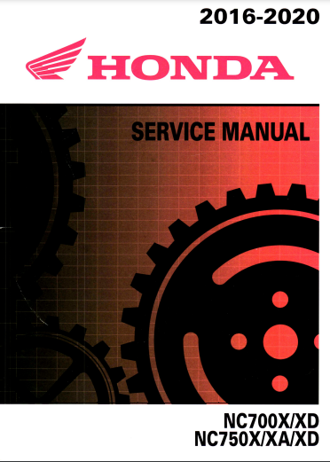 Manuel d'atelier Honda NC 750 2016 2020 { {{ Docautomoto }}