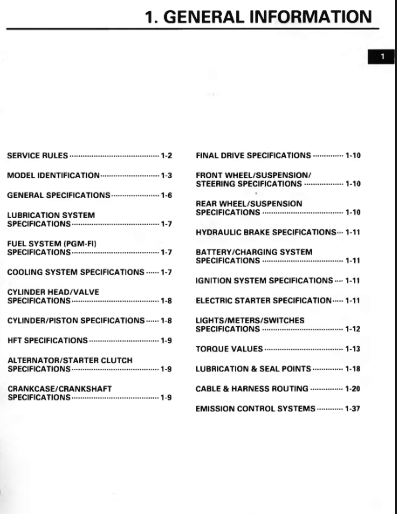 Manuel d'atelier Honda NSA 700 2009 pdf { {{ Docautomoto }}