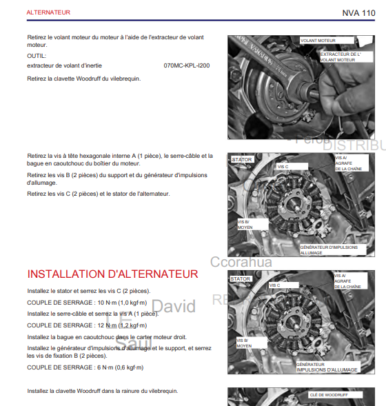 Manuel d'atelier Honda Navi 110 2021 français Docautomoto