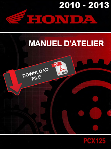 Manuel d'atelier Honda PCX 125 2010 { {{ Docautomoto }}