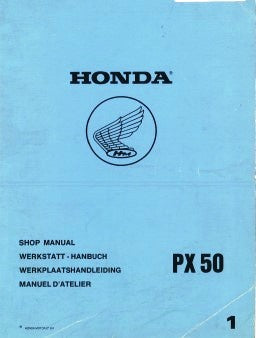 Manuel d'atelier Honda PX 50 1980 français Docautomoto