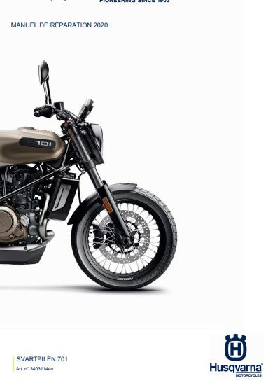 Manuel d'atelier Husqvarna 701 Svartpilen 2020 français Docautomoto