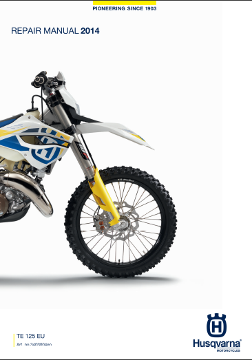manuel d'atelier Husqvarna TE 125 2014 { {{ Docautomoto }}