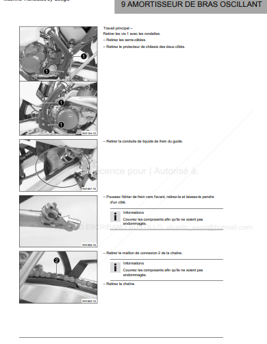 Manuel d'atelier Husqvarna 250 300 TE 2017 français { {{ Docautomoto }}