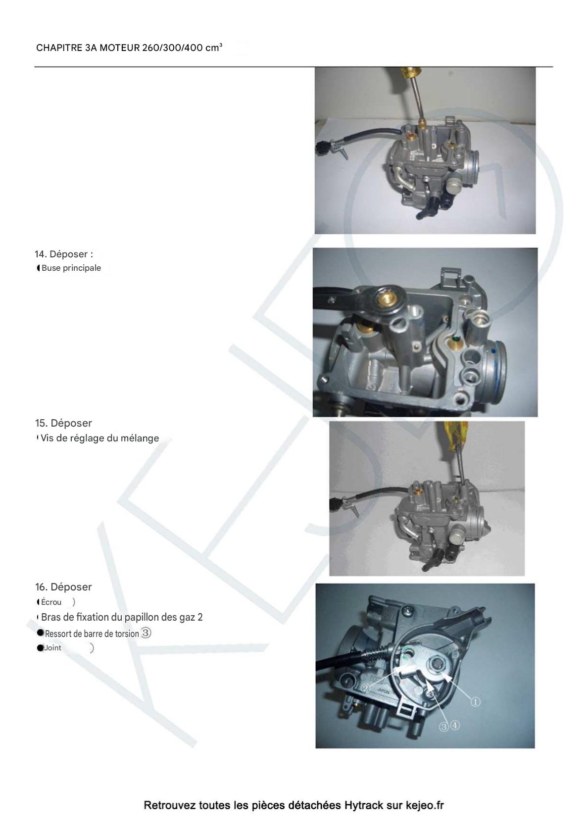 Manuel d'atelier Linhai Hytrack 150 200 300 400 français Docautomoto