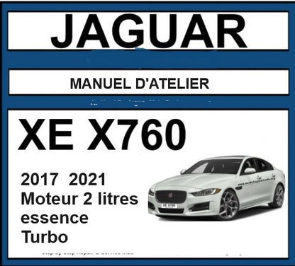 manuel d'atelier Jaguar XE 2017 2021 français Docautomoto