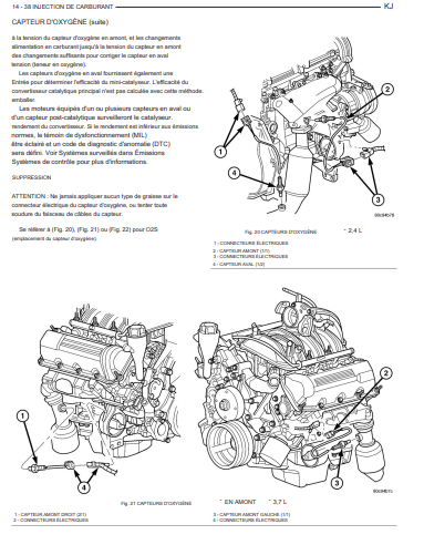 Manuel d'atelier Jeep Cherokee KJ 2003 français { {{ Docautomoto }}